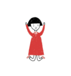 little girl and little boy（個別スタンプ：21）