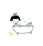 little girl and little boy（個別スタンプ：26）