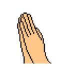 pixel hand（個別スタンプ：24）