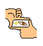 pixel hand（個別スタンプ：32）