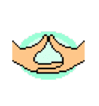 pixel hand（個別スタンプ：36）