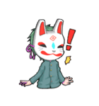 無題の狐面（個別スタンプ：33）
