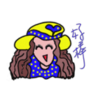 enjoy hat girl（個別スタンプ：12）