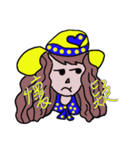 enjoy hat girl（個別スタンプ：23）