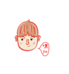 The playful boy whose hair in red（個別スタンプ：2）