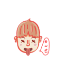 The playful boy whose hair in red（個別スタンプ：5）