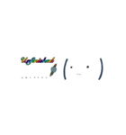 顔文字アレンジスタンプ(英語版)4（個別スタンプ：7）