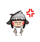 Crazy shark men and women 2（個別スタンプ：4）