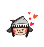 Crazy shark men and women 2（個別スタンプ：9）