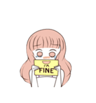 Broken heart little girl（個別スタンプ：14）