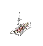 茶うさぎ（個別スタンプ：1）