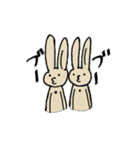 茶うさぎ（個別スタンプ：25）