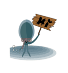 Deep Blue and Little Little（個別スタンプ：1）