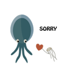 Deep Blue and Little Little（個別スタンプ：3）