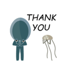 Deep Blue and Little Little（個別スタンプ：8）