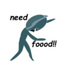 Deep Blue and Little Little（個別スタンプ：18）