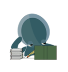 Deep Blue and Little Little（個別スタンプ：23）