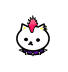 ゆうこんぶのしろねこ＆仲間達（個別スタンプ：1）