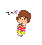 元気な女の子 ルンちゃん（個別スタンプ：5）