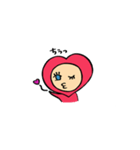 ピンクハートちゃん（個別スタンプ：9）
