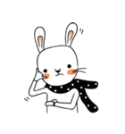 Mr. Bunny in Polka Dot Scarf（個別スタンプ：6）