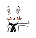 Mr. Bunny in Polka Dot Scarf（個別スタンプ：8）