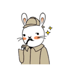 Mr. Bunny in Polka Dot Scarf（個別スタンプ：21）