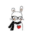 Mr. Bunny in Polka Dot Scarf（個別スタンプ：26）