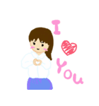 あざと-かわいい女の子（個別スタンプ：1）