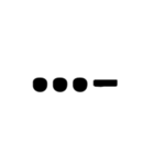International Morse Code（個別スタンプ：22）