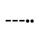 International Morse Code（個別スタンプ：34）