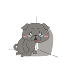 Black Pug Animated（個別スタンプ：2）