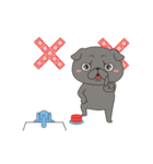 Black Pug Animated（個別スタンプ：5）