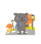 Black Pug Animated（個別スタンプ：24）