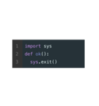 動く！Pythonプログラミングスタンプ（個別スタンプ：6）