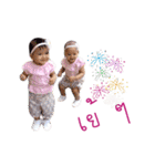 Little Twins >Bella ＆ Barbie<（個別スタンプ：11）