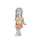 Huali Girl -Naima ＆ Little boy Yoyo（個別スタンプ：4）