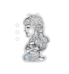 Huali Girl -Naima ＆ Little boy Yoyo（個別スタンプ：6）