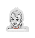 Huali Girl -Naima ＆ Little boy Yoyo（個別スタンプ：17）