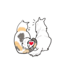 三毛猫花とモフ猫太郎（個別スタンプ：2）