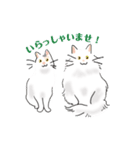 三毛猫花とモフ猫太郎（個別スタンプ：7）