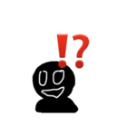 黒い人間の日常会話2（個別スタンプ：3）
