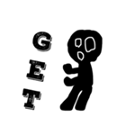 黒い人間の日常会話2（個別スタンプ：13）