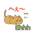 猫の毎日 日本語インドネシア語（個別スタンプ：22）