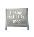 Chalk board 4 (English)（個別スタンプ：11）