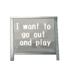 Chalk board 5 (English)（個別スタンプ：31）