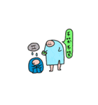 humpback man（個別スタンプ：18）