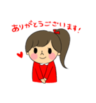 可愛い女の子 毎日使えるスタンプ（個別スタンプ：2）