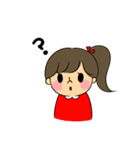 可愛い女の子 毎日使えるスタンプ（個別スタンプ：4）