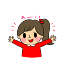 可愛い女の子 毎日使えるスタンプ（個別スタンプ：6）
